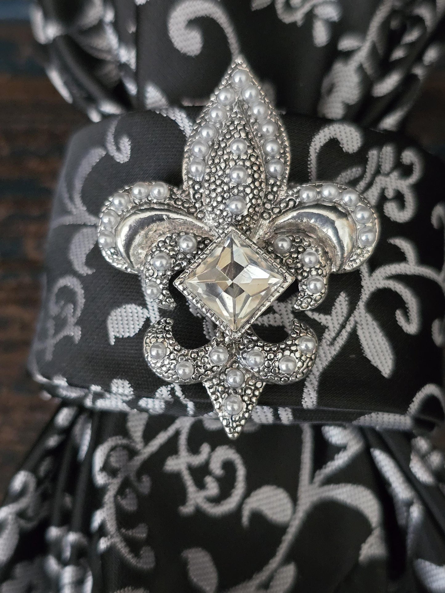 Black and White Paisley Necktie Necklace | Fearless Ties | Unique Women’s Neckties, Tie Necklace Neckwear