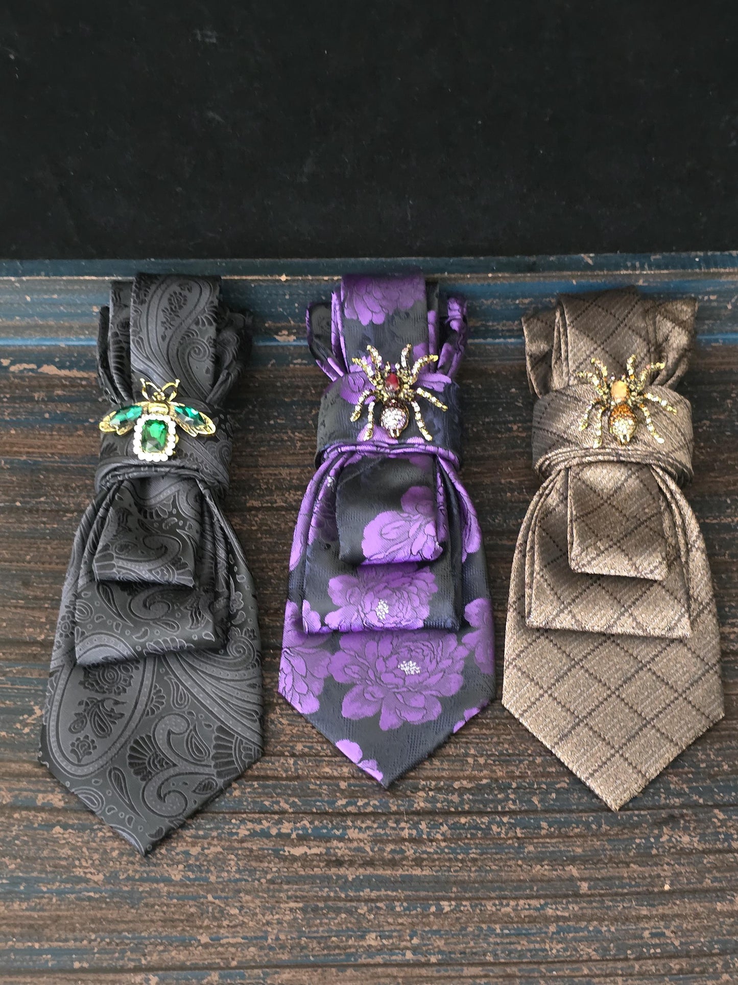 Stylish Purple Lady Tie | Professional Women’s Neckties & Neck Accessories Brooch Necktie | Stylish Neckwear For Women