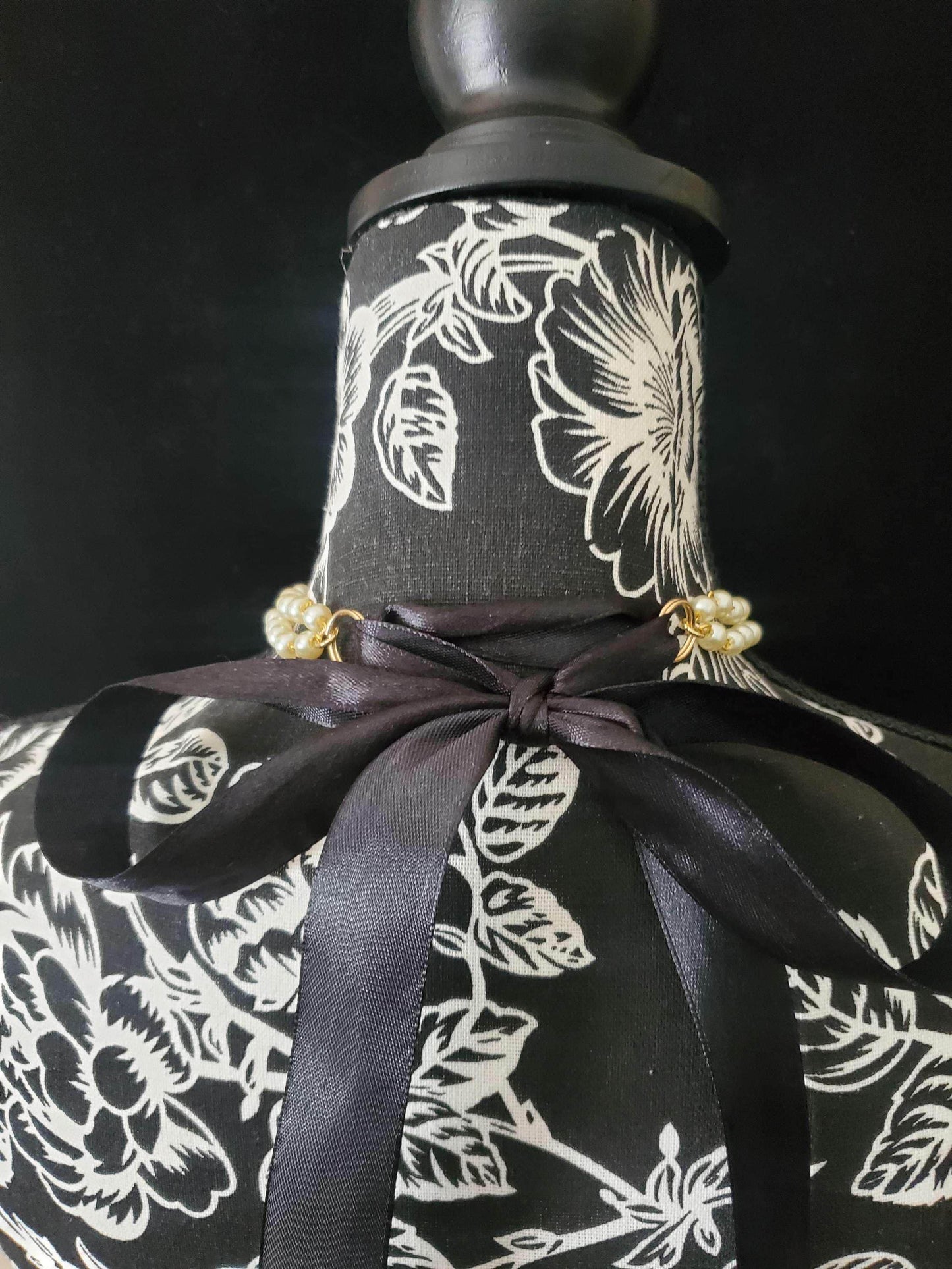 Ballerina Brooch- Baby Blue Stripe Women's Necktie Necklace - Stylish Neckwear For Women