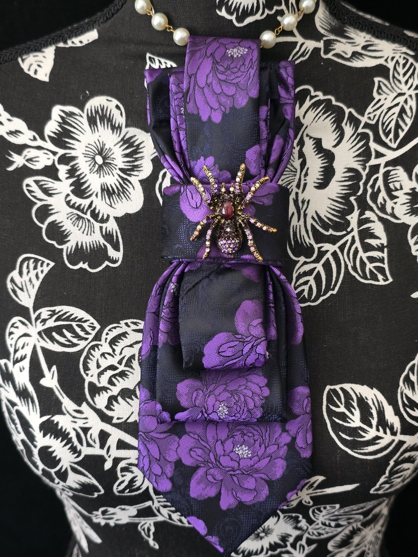 Stylish Purple Lady Tie | Professional Women’s Neckties & Neck Accessories Brooch Necktie | Stylish Neckwear For Women