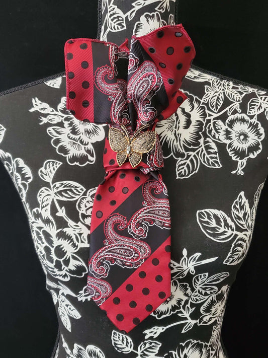 Fashion ties for women, Unique tie designs that complement any outfit, women ties, necktie necklace